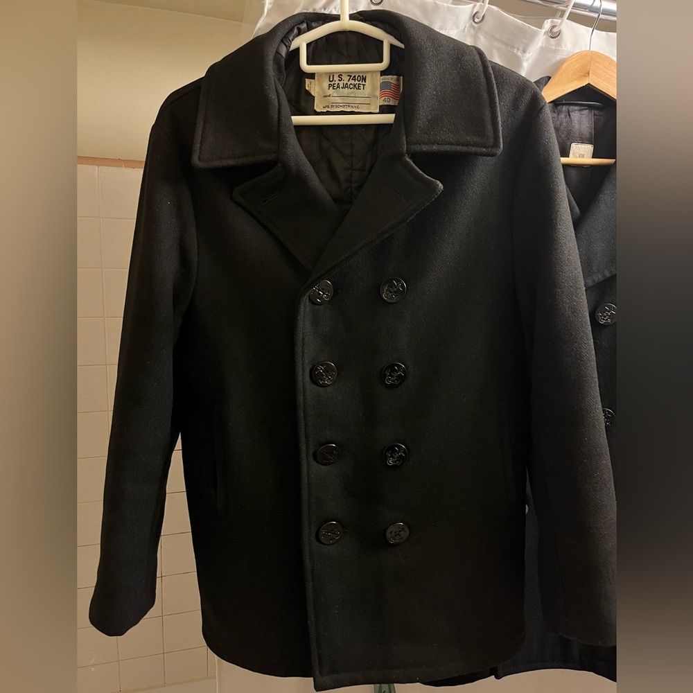 Vintage Schott 740N Peacoat (Size 40R)